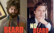 Zach Galifianakis. Beard vs. no beard.