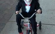 Wanna play a game? Awesome Halloween costume for the kid