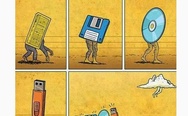 The evolution of data storage.